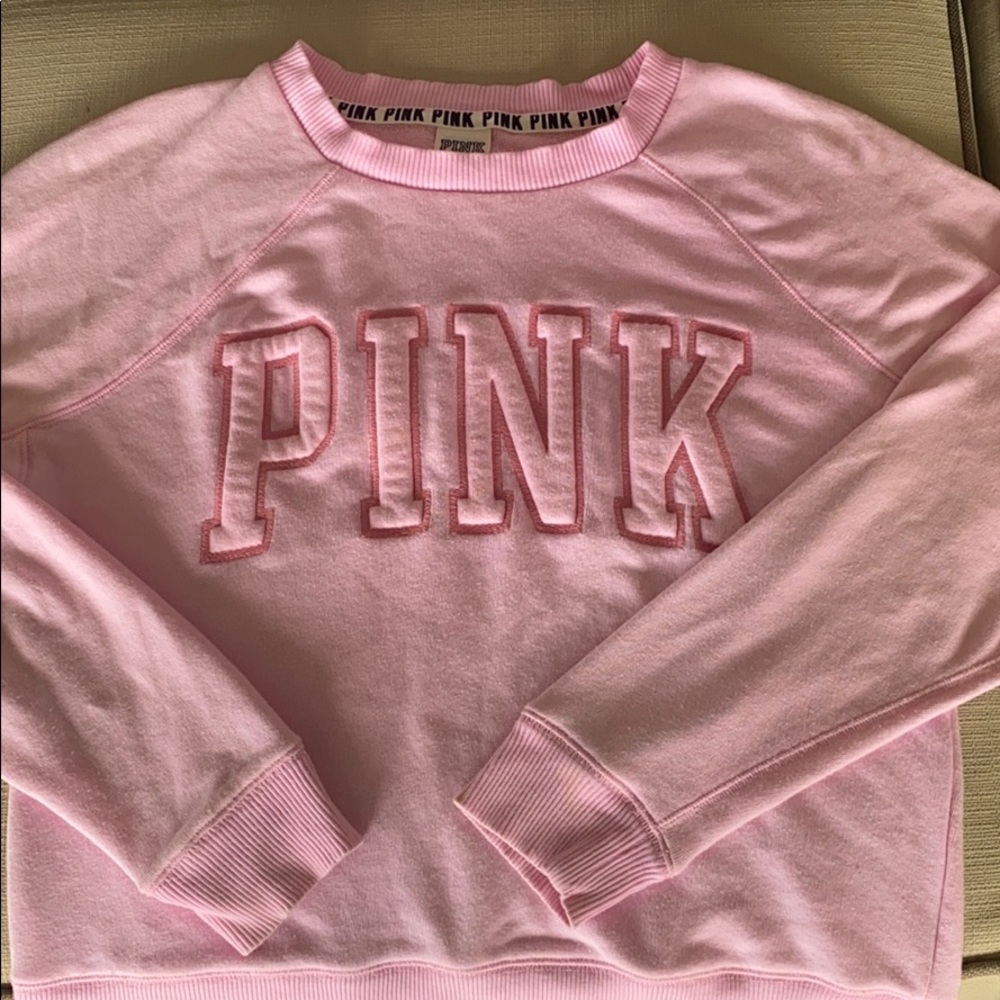 PINK crew neck sweatshirt